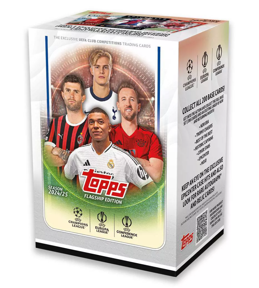 2024-25 Topps UEFA Flagship Edition Club Competitions Trading Card Value Box
