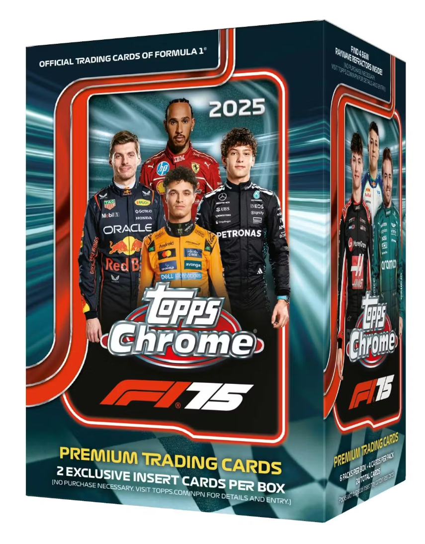 2025 Topps Chrome F1 Formula 1 6-Pack Blaster Box