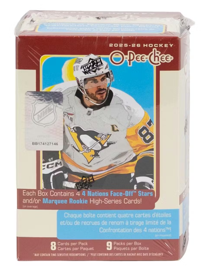 2025/26 Upper Deck O-Pee-Chee Hockey 9-Pack Blaster Box
