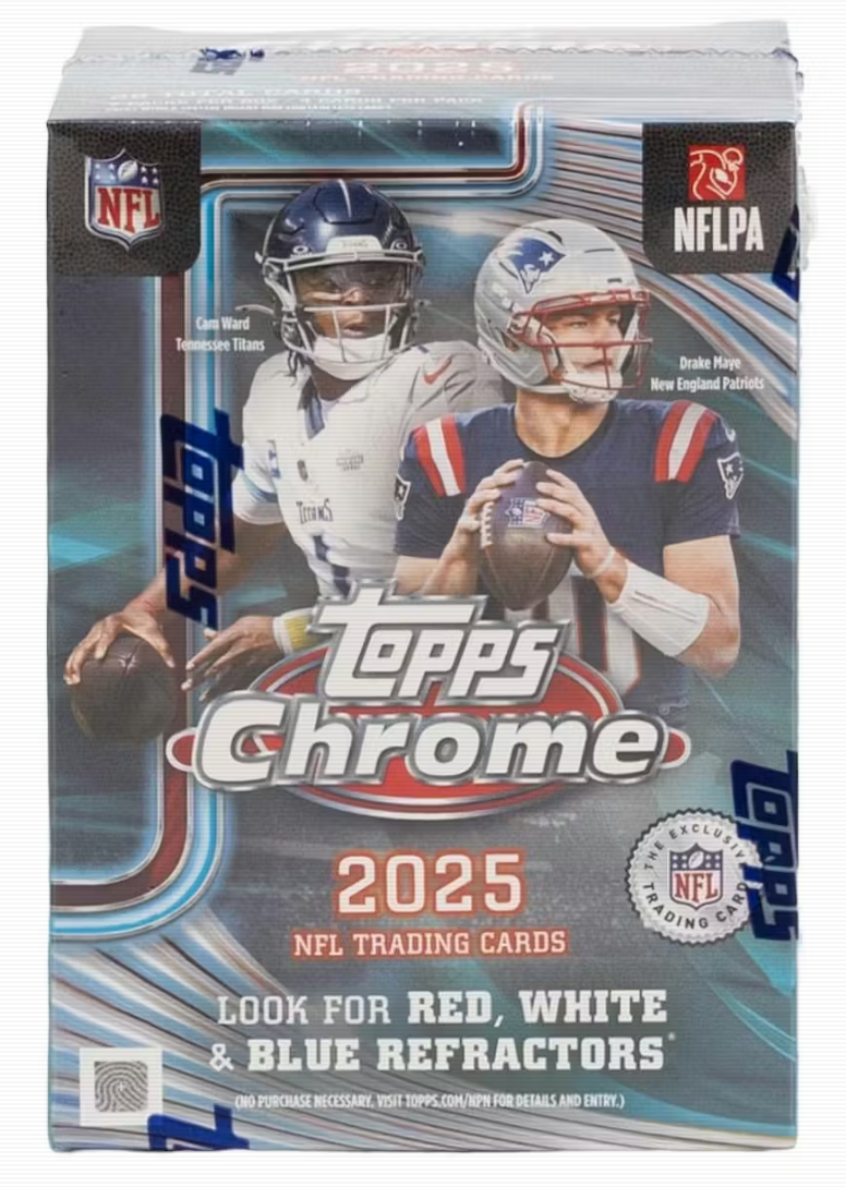 2025 Topps Chrome Football Blaster Box