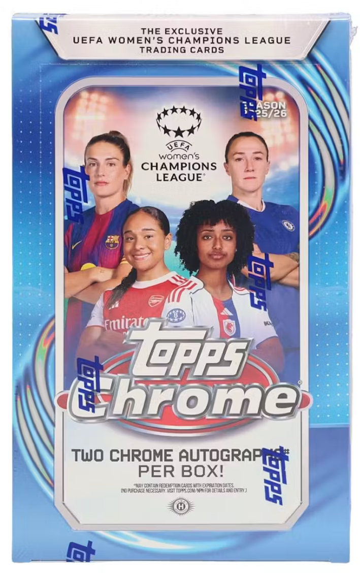 2025/26 Topps Chrome Women's UEFA Champions League Soccer Hobby Box