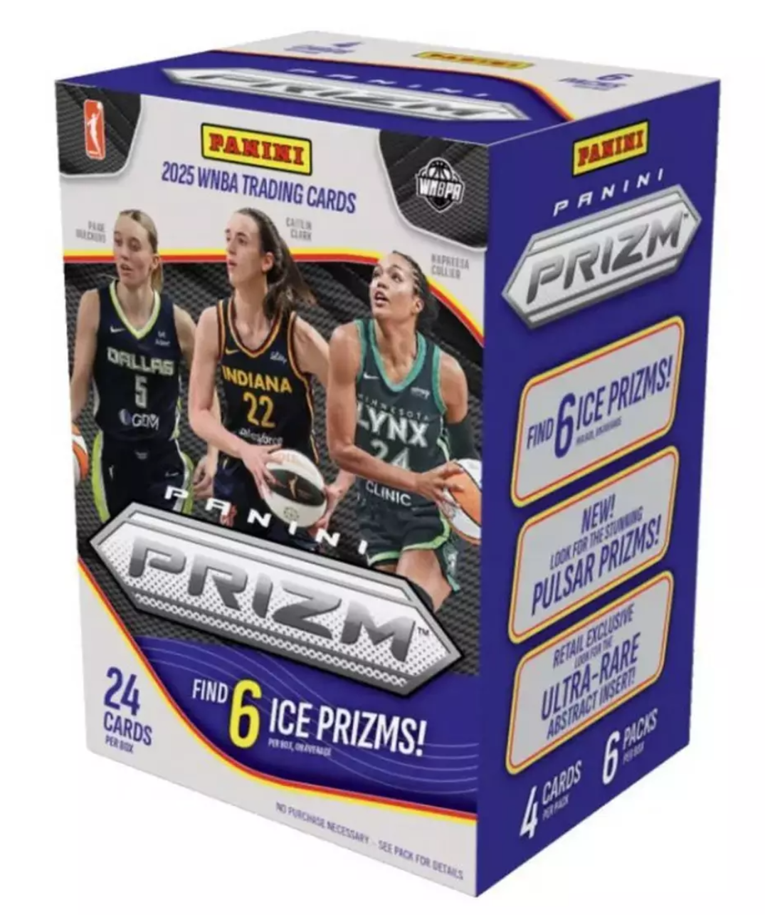 2025 Panini PRIZM WNBA Trading Card Blaster Box