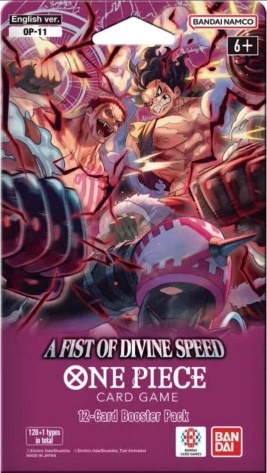 A Fist of Divine Speed Sleeved Booster Pack - A Fist of Divine Speed (OP11)