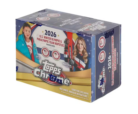 2026 Topps Chrome U.S. Olympics 7-Pack Blaster Box