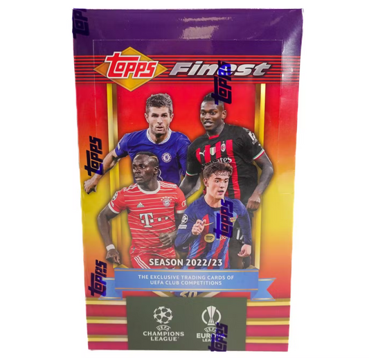 2022/23 Topps Finest Flashbacks UEFA Club Competitions Soccer Hobby Box