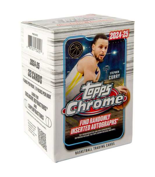 2024-25 Topps CHROME Basketball Trading Cards Value Box