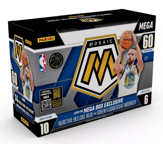 2024-25 Panini NBA Mosaic Basketball Trading Card Mega Box