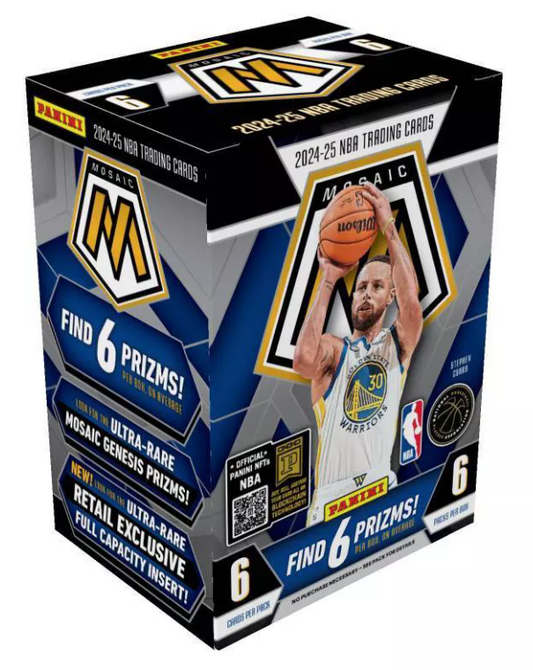 2024-25 Panini Mosaic NBA Basketball Trading Card Blaster Box