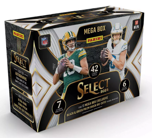 2024 Panini Select Football 6-Pack Mega Box (Red & Blue Prizms!)