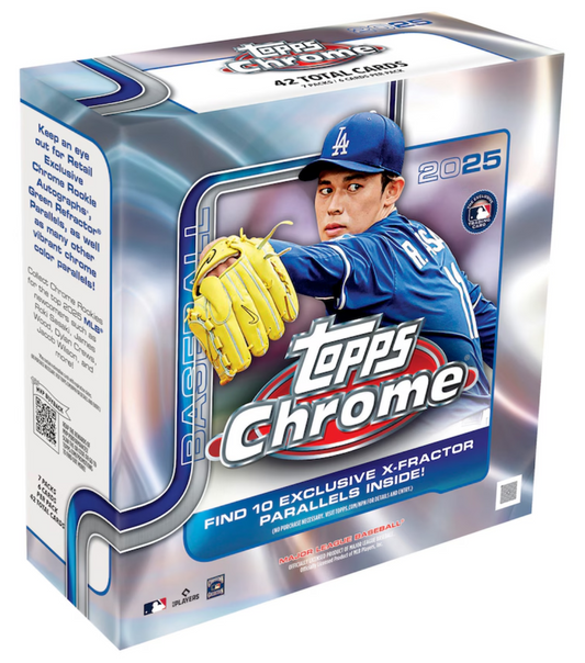 2025 Topps Chrome Baseball Factory Sealed Mega Box