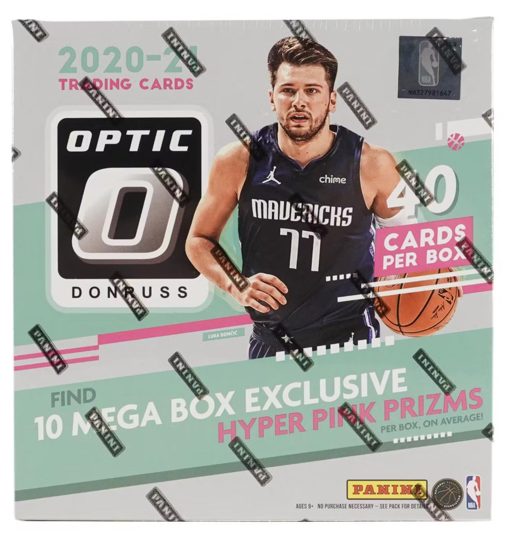 2020/21 Panini Donruss Optic Basketball 40-Card Mega Box (Hyper Pink Prizms!)
