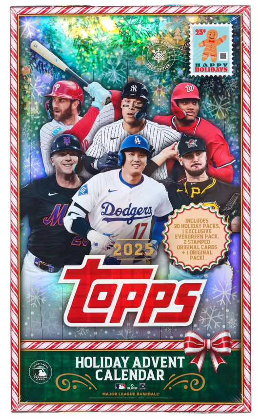 2025 Topps Holiday Baseball Advent Calendar Box