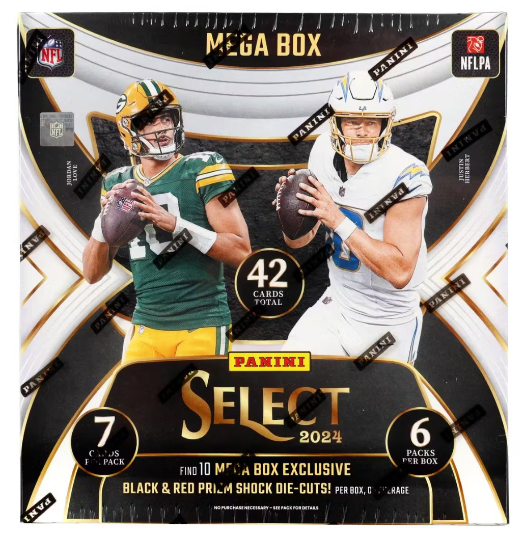 2024 Panini Select Football Mega Box (Black & Red Prizms!)