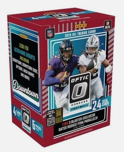 2025 Panini Donruss Optic NFL Football Sealed Red Blaster Box