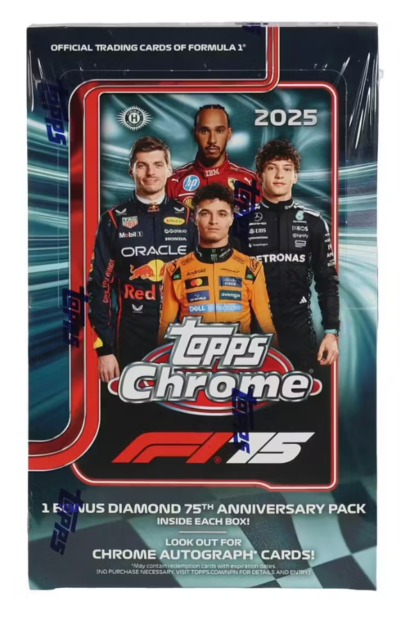 2025 Topps Chrome F1 Formula 1 Hobby Box