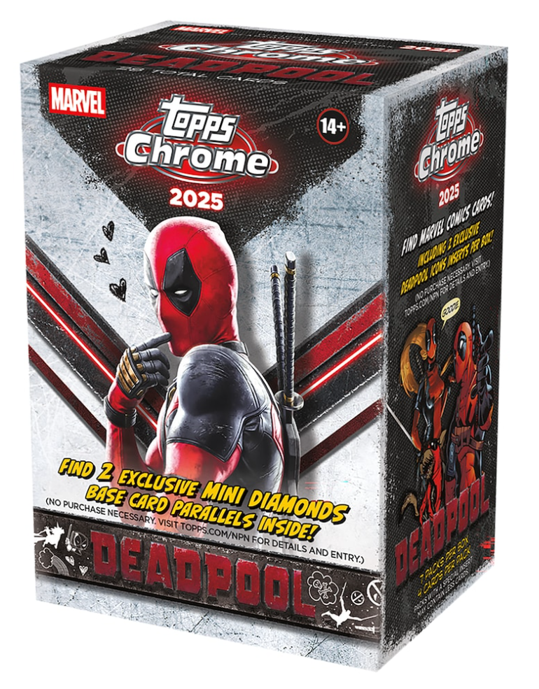 2025 Topps Deadpool Chrome Factory Sealed Value Box