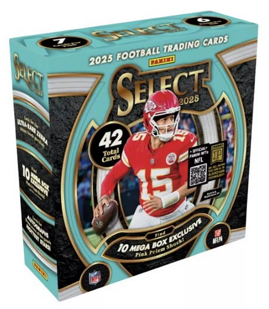 2025 Panini Select NFL Trading Card Mega Box