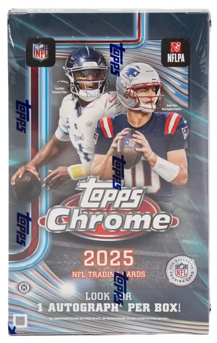 2025 Topps Chrome Football Hobby Box