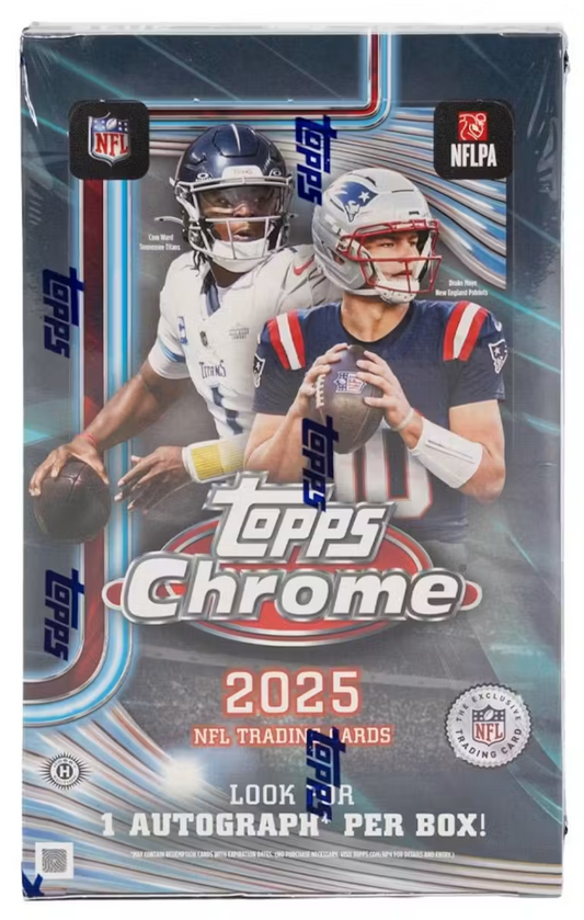 2025 Topps Chrome Football Hobby Box