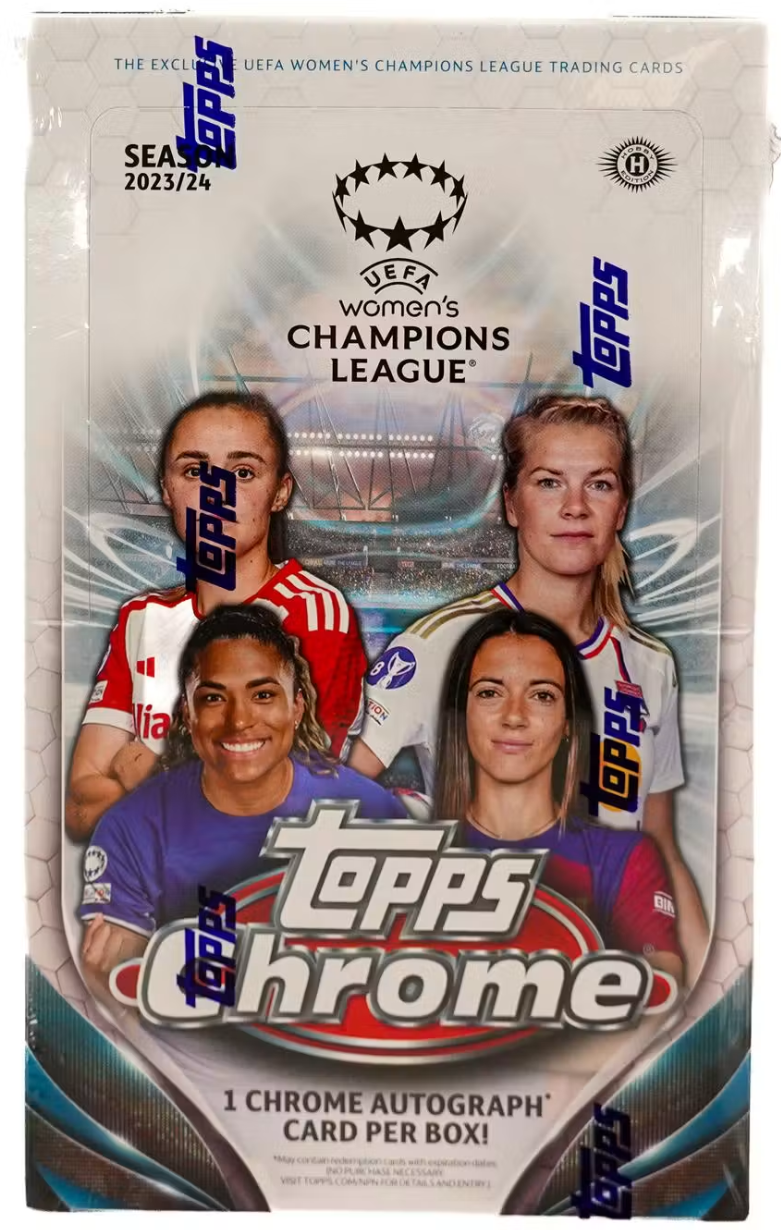 2023/24 Topps Chrome UEFA Women's Champions League Soccer Hobby Box
