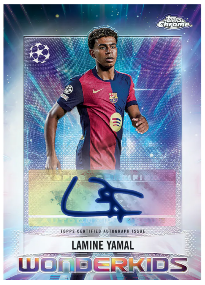 2024/25 Topps Chrome UEFA Club Competitions Soccer Factory Sealed Hobby Box
