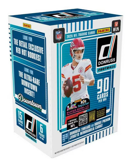 2025 Panini Donruss Football 6-Pack Blaster Box (Red Hot Rookies!)