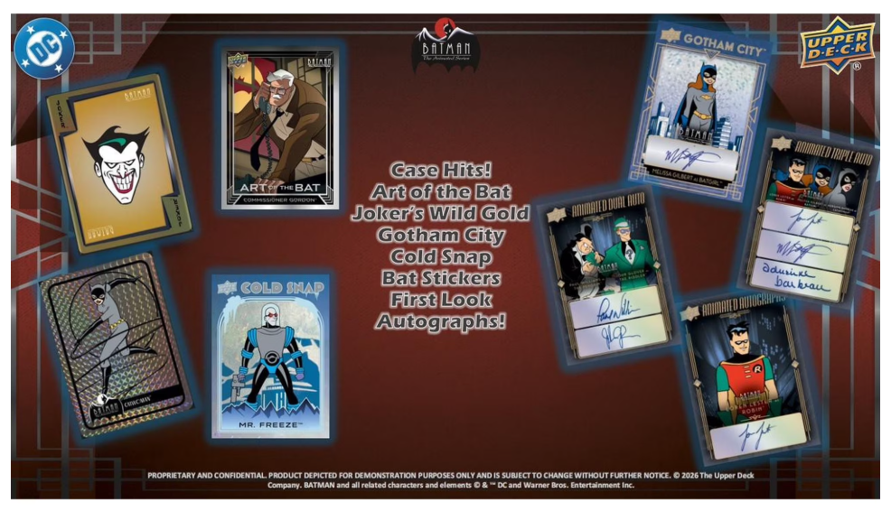 2026 Upper Deck Batman The Animated Series Hobby Box